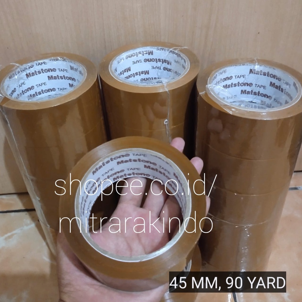 

LAKBAN COKLAT TERMURAH 45 MM X 90 YARD (2 INCH X 90 YARD)