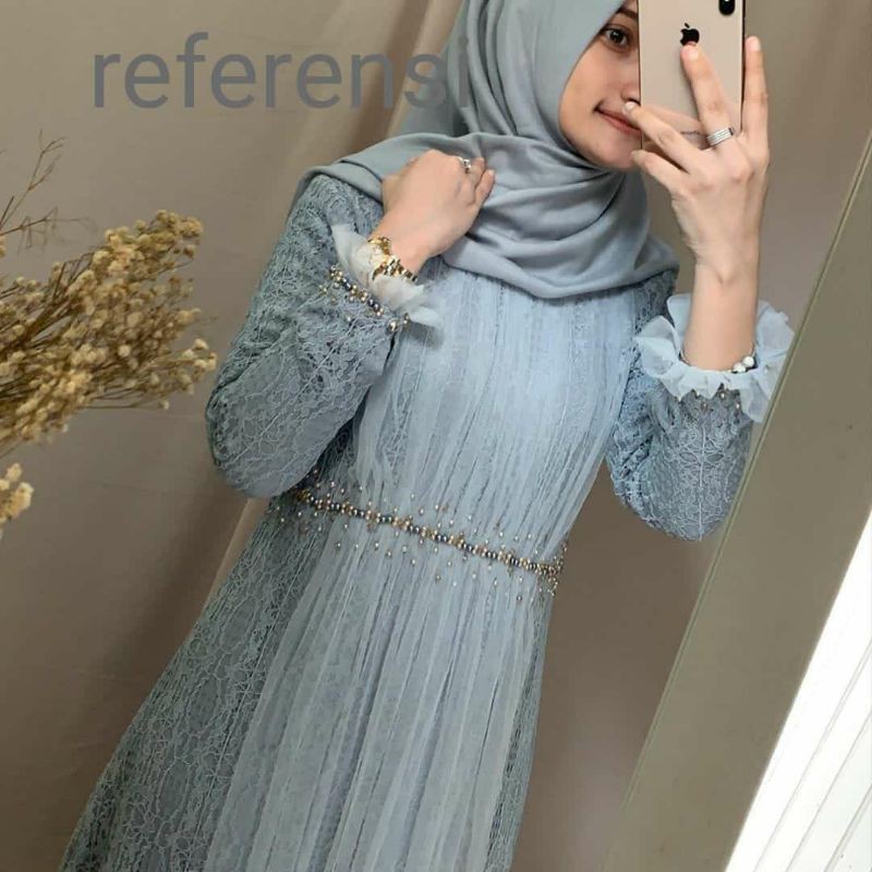 (COD) Jasmin Dress / REFERENSI IED SERIES LUXURY JAVINA / KALEELA.ID / NADEEA.ID