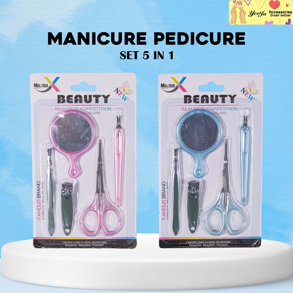 Manicure Pedicure 1Set isi 5 (2 warna) ( AA15 )