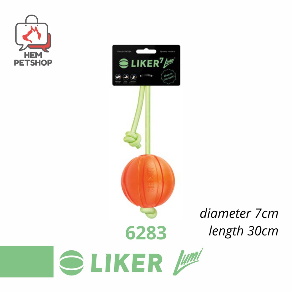 mainan anjing Liker Lumi 6283- Diameter 7 - Dog ball toy