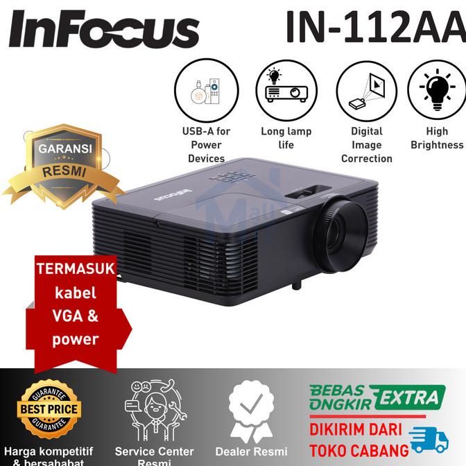 PROYEKTOR INFOCUS IN112AA INFOCUS IN-112AA SVGA 3800 LUMENS IN112XV