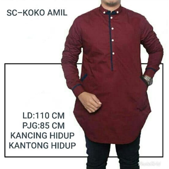 [KOKO AMIL SC] baju koko Pria Katun var color