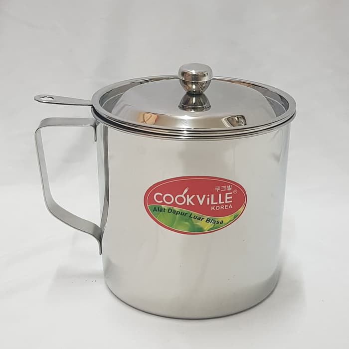 Cookville Oilpot 12 cm / Tempat Minyak plus Saringan Cookville