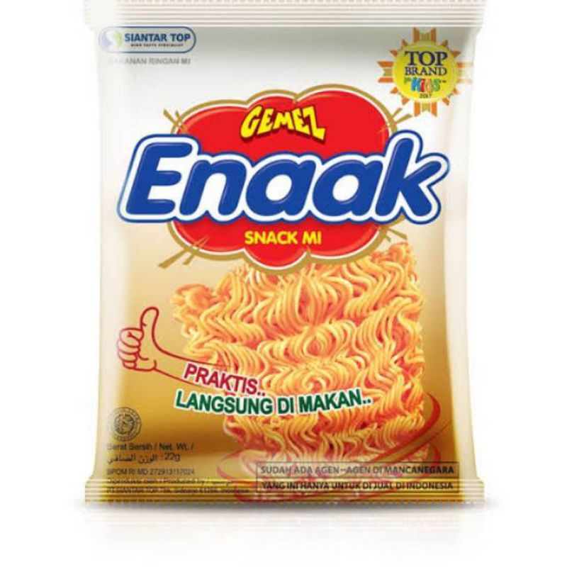 

Gemez enaak mi snack camilan praktis 20x18g