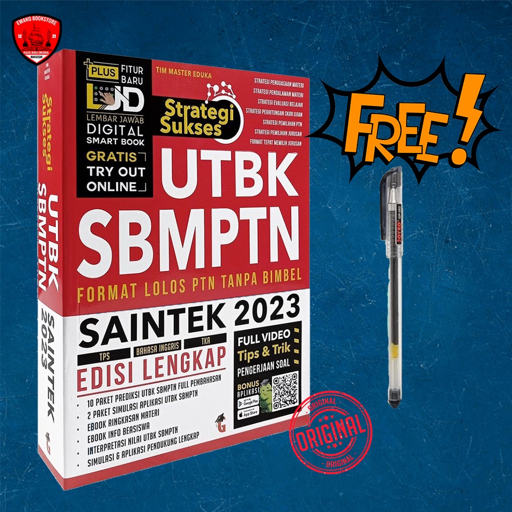 Buku SBMPTN SAINTEK 2023 - STRATEGI SUKSES UTBK SBMPTN SAINTEK 2023