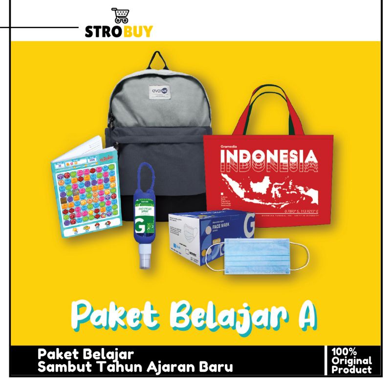 

Paket Perlengkapan Sekolah Anak / Tas Sekolah / Buku Tulis Murah