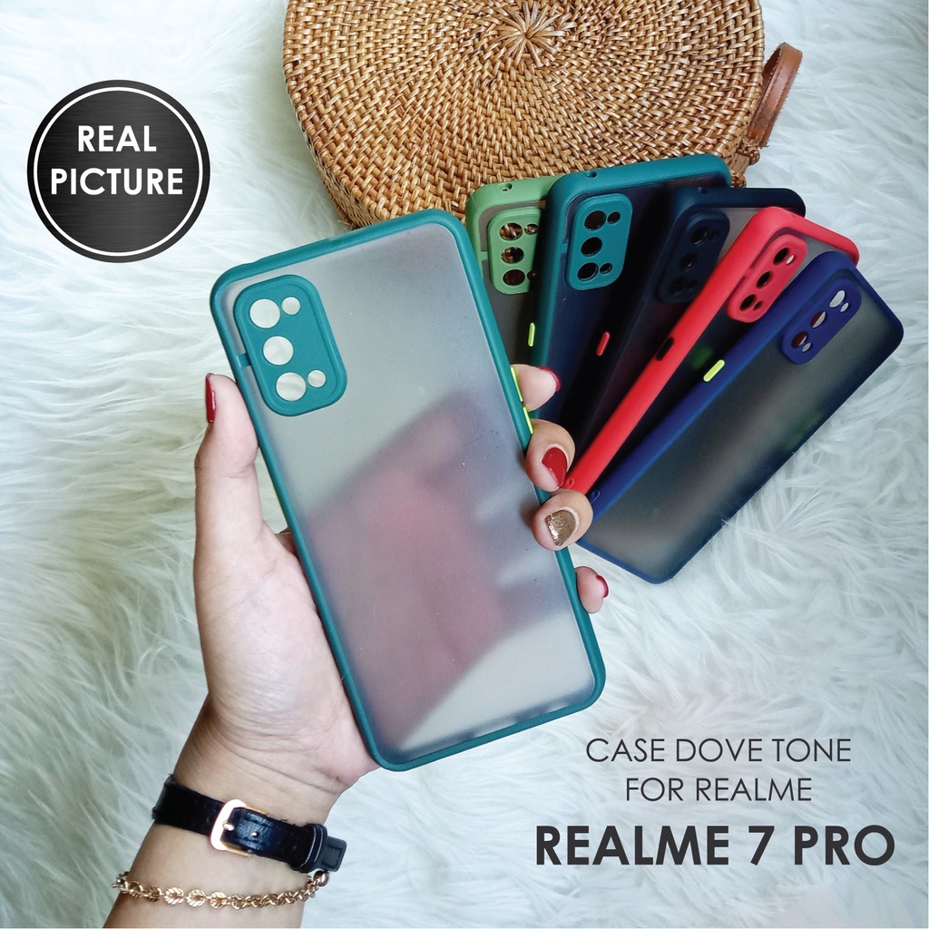 CASE HP REALME 7 PRO SOFTCASE DOVE MATTE PLUS PELINDUNG CAMERA