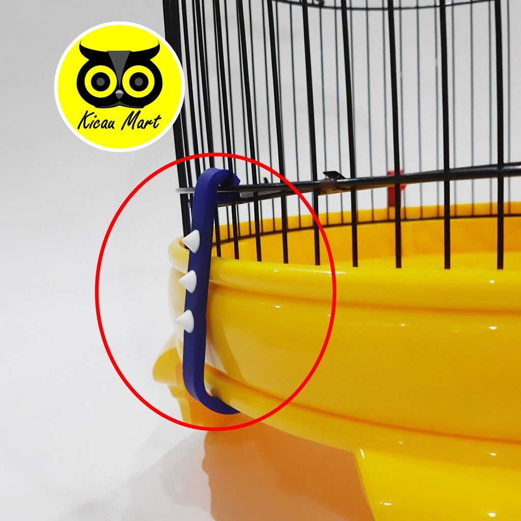 KLEM KARET JEPITAN TEBOK PLAT JEPIT PENJEPIT SANGKAR KANDANG BURUNG MURAI LOVEBIRD MOTIF DURI KLMDR