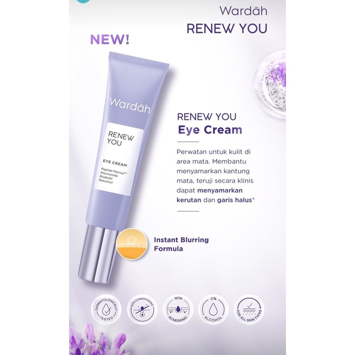 Wardah renew you anti aging eye cream 10ml