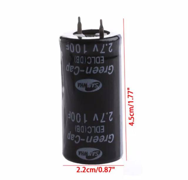 Kapasitor 100f Farad Super Capacitor 2.7V 100F Ultra Capacitor