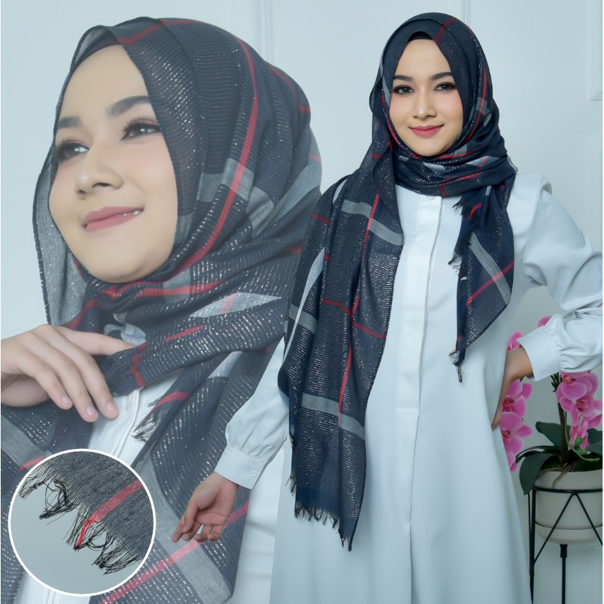 PASHMINA HIJAB Kerudung jilbab BOX MOTIF GLITER / KERUDUNG JILBAB PASHMINA [GLITER]