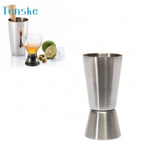 Gelas Ukur Bartender Cocktail Measuring Jigger Double Shot 15ml 30ml - LE2 - Silver