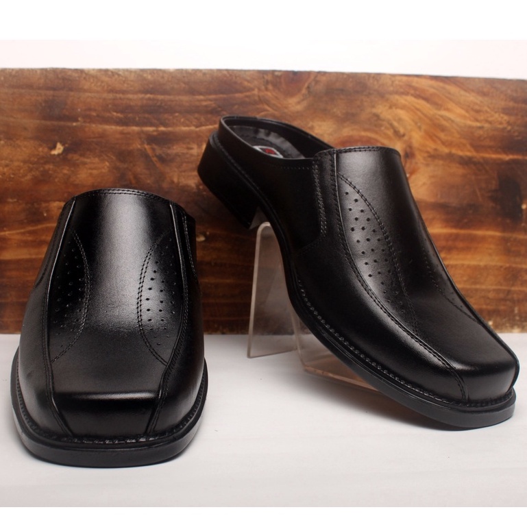 Sepatu Sandal Pria Kulit Asli Rasheda VL 05 Selop Tutong Bustong