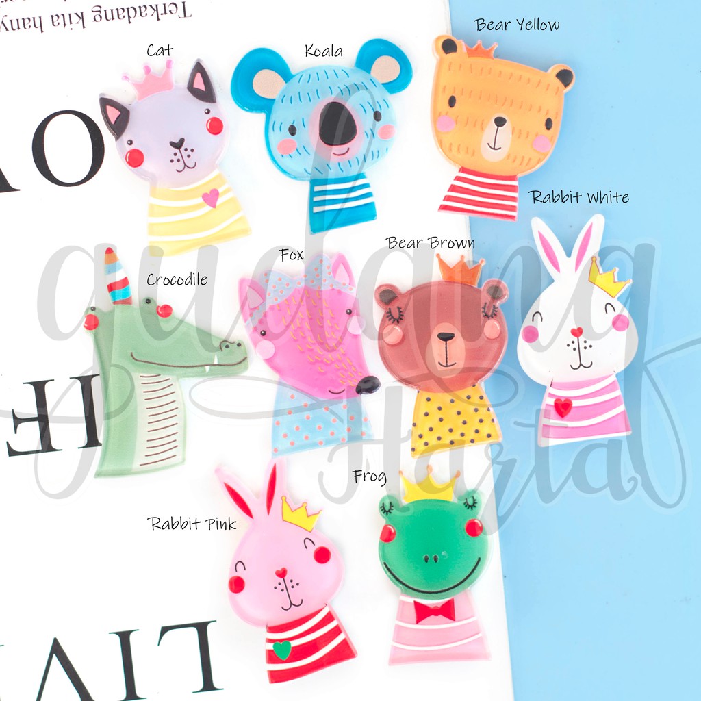 Jepit Rambut Forest Animal Koala Bear Cat Rabbit Crocodile Lucu Hairclip GH 201927