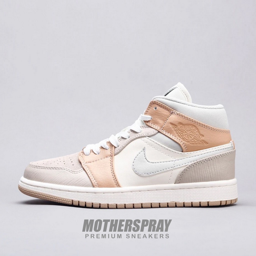 air jordan 1 mid milan white beige