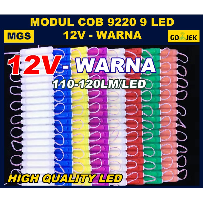 100pcs Modul COB 9220 12v - Warna