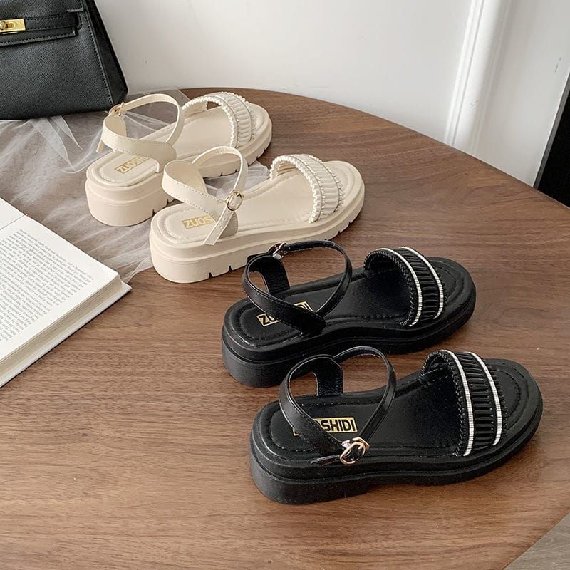 MYSTYLE  Rosa Korea Design - Sandal Flat Fashion Wanita Import