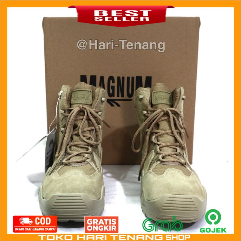 SEPATU MAGNUM COKLAT / SEPATU 168 CP / SEPATU BOOTS TACTICAL IMPORT/SEPATU PRIA DAN WANITA