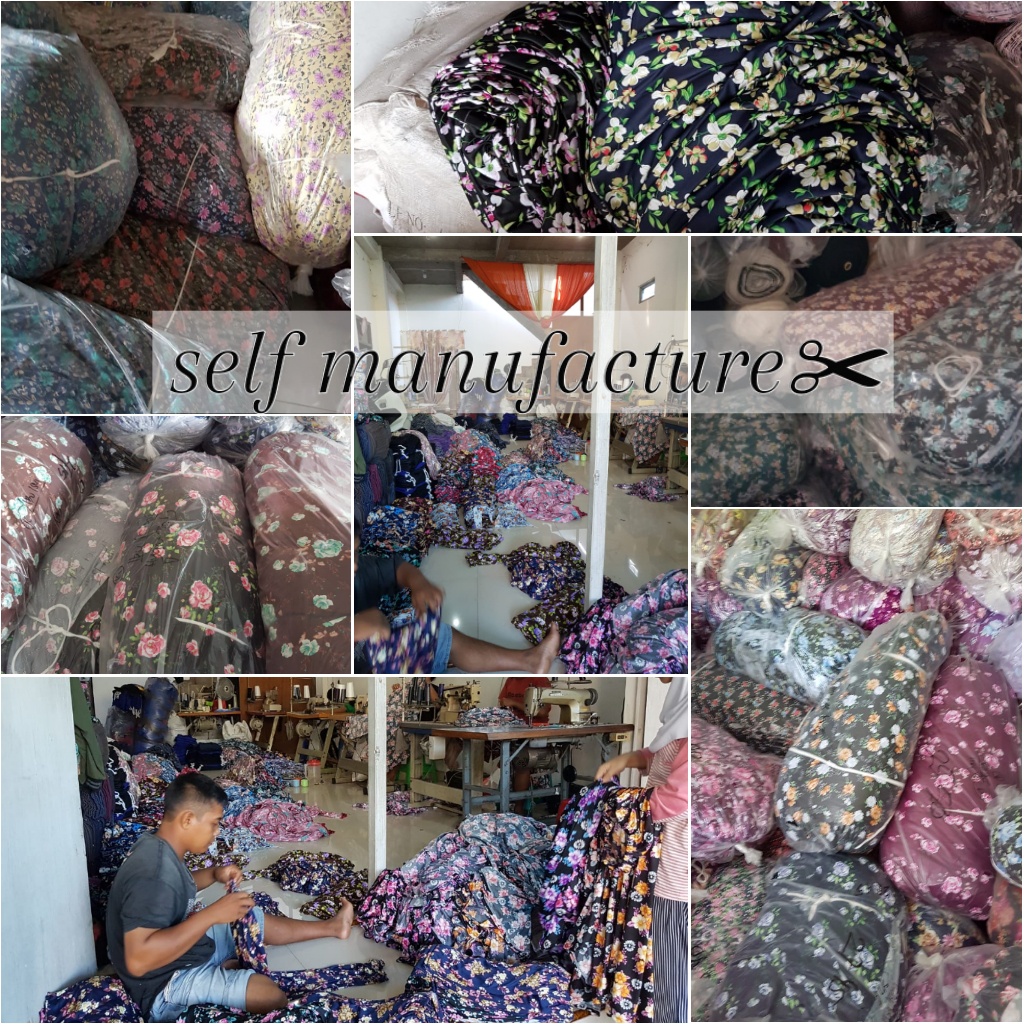 (1KG = 6pcs) ROK MUSLIM HYGET BUNGA MAYUNG - ROK MOTIF SIMPLE PANJANG MURAH maxi skirt jumbo wanita-Warna dasar MAGENTA