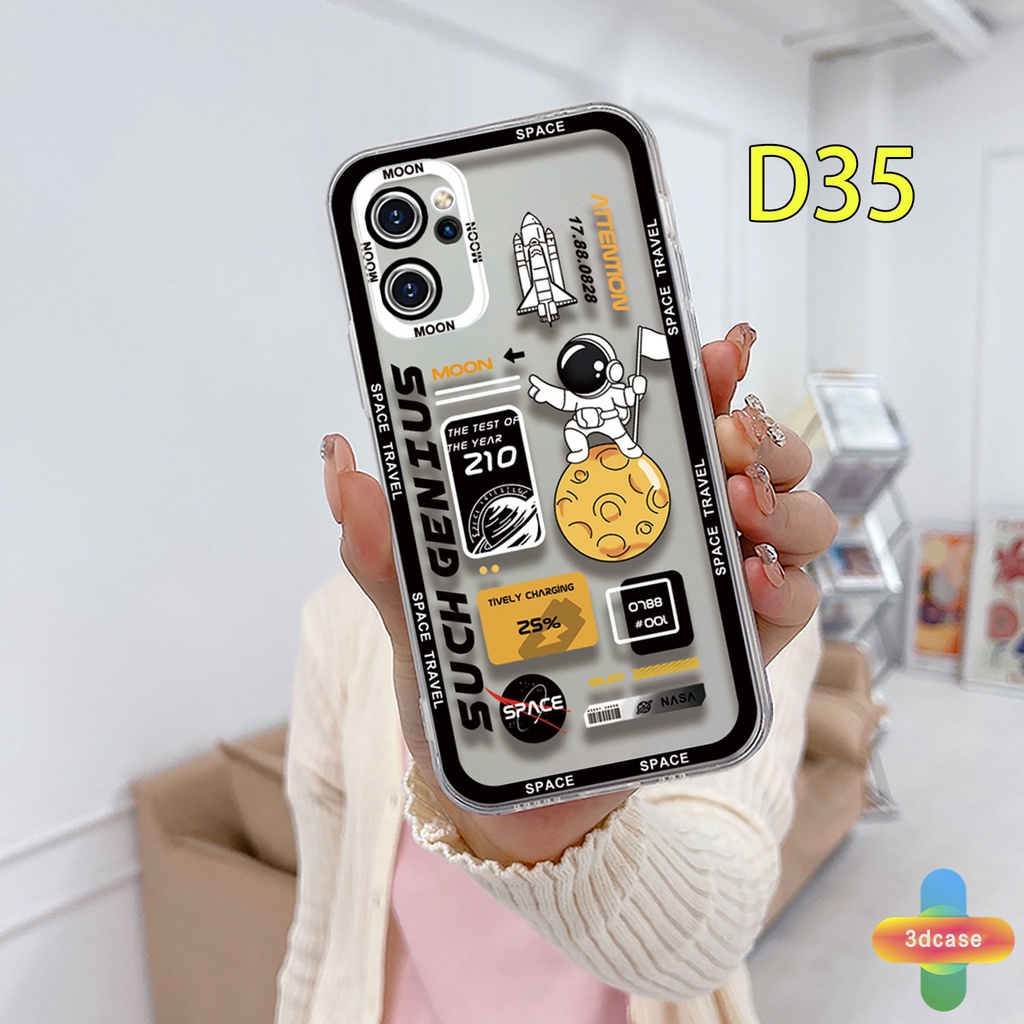 Case OPPO A15 A54 A5S A57 A3S A76 A96 A16 A95 A55 A7 A5 A9 A31 A53 A33 2020 A12 A1K A16E A16K A54S Reno 7 5 4 6 8 5F 5K 4F 4 5 06 Lite A74 A15S A52 A11K A92 A35 A11 A93 A32 A72 A94 A53S F19 F17 21 PRO A16S A77 A57S A57E Space Travelling Transparent Case