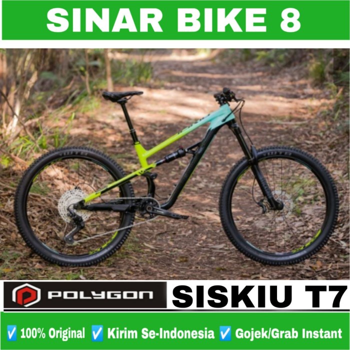 Sepeda Gunung Ukuran 27,5 dan 29 Inch MTB POLYGON SISKIU T7 Dual Suspension