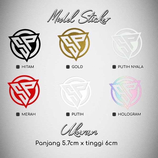 Stiker SP Speed People Logo / Sticker Racing SP Speed People Logo / Stiker Visor SP Speed People Logo / Sticker Motor SP Speed People Logo Glossy Waterproof / Sticker Hologram Speed People Logo