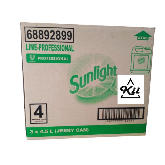 Sunlight Sabun Cuci Piring Lime Professional 4,5L