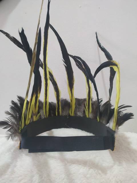 Topi kreasi bulu asesories kepala kreasi bulu