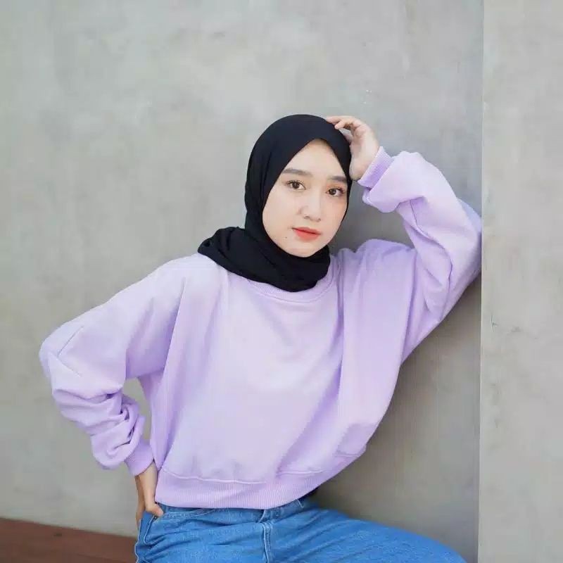 Sweater Wanita Polos Basic Oblong Switer Sweeter Sweter Cewek Tebal Premium Korea Kekinian Murah Wol