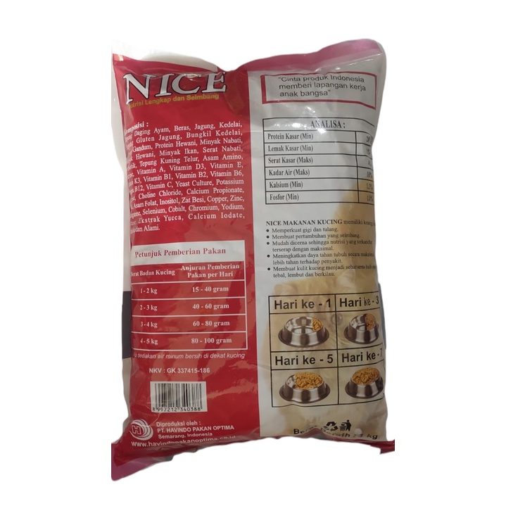 Makanan Kucing NICE TUNA 1000gr