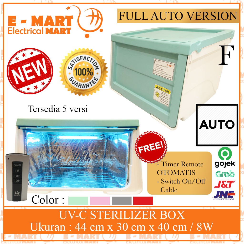 PROMO Box Sterilisasi dengan UVC Lamp / Sterilizer Box UVC / Anti Bakteri Virus / UV C BOX