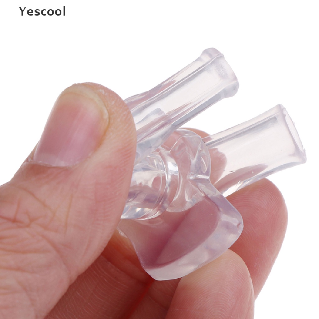 Yescool 2Pcs Sedotan Minuman Pengganti Bahan Silikon Reusable