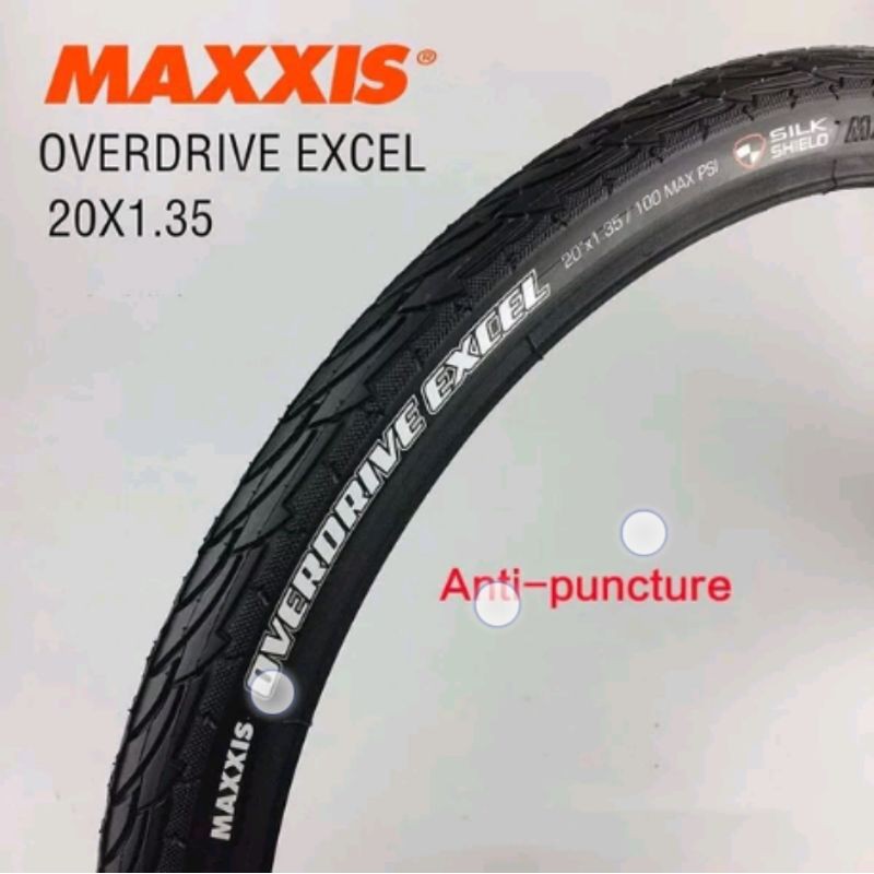 Ban Luar Tire Maxxis Overdrive Excel 20 x 1.35 Atau 406 Alias 20 Murni Wire Seli Folding Bike