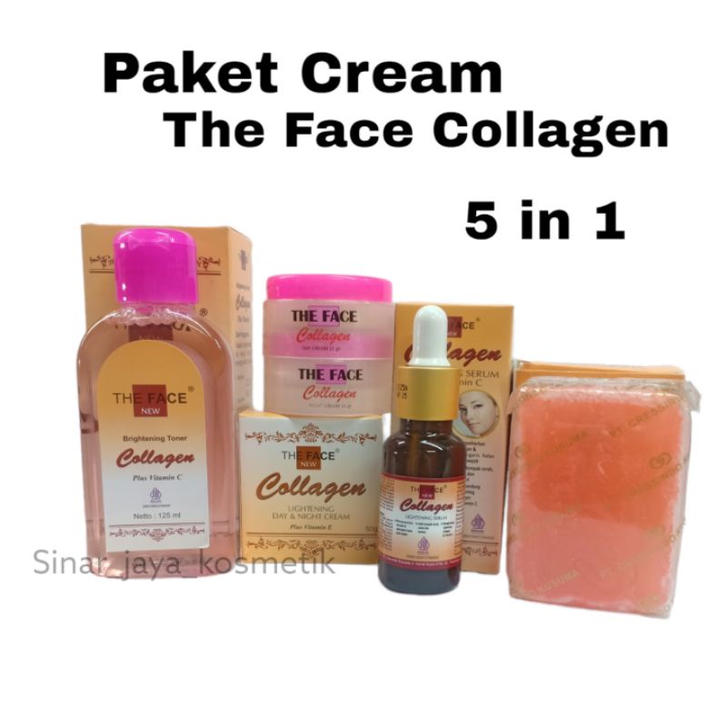Paket Cream The Face Collagen 5in1 Paket Murah