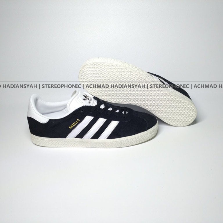 ORIGINAL 100%  Sepatu Adidas Original Gazelle | Adidas Gazelle Hitam Lis Putih