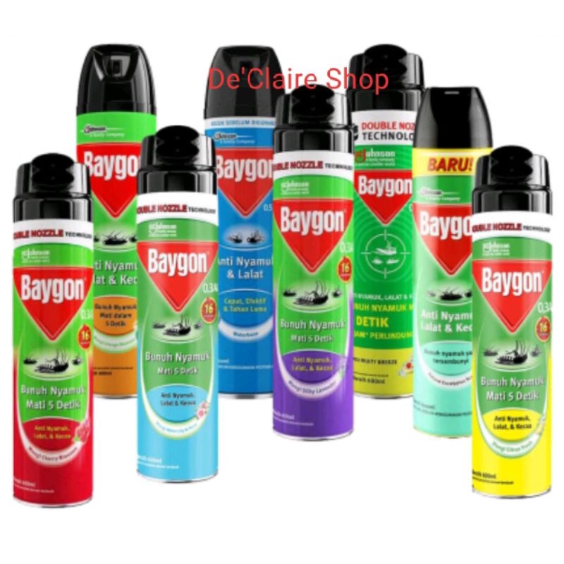 Baygon Anti Nyamuk 600ml  Dan 400ml All Varian