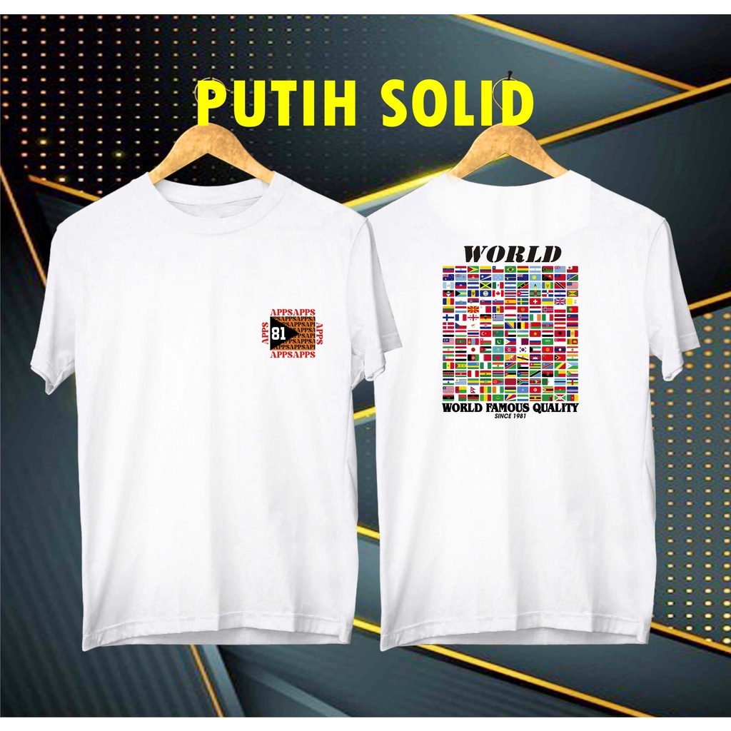 Cod  Brand Apps Bendera Negara Viral Di /Kaos  /KAOS EKSPRESI/KAOS HITS/KAOS BANDUNG/KAOS MURAH/KAOS DISTRO