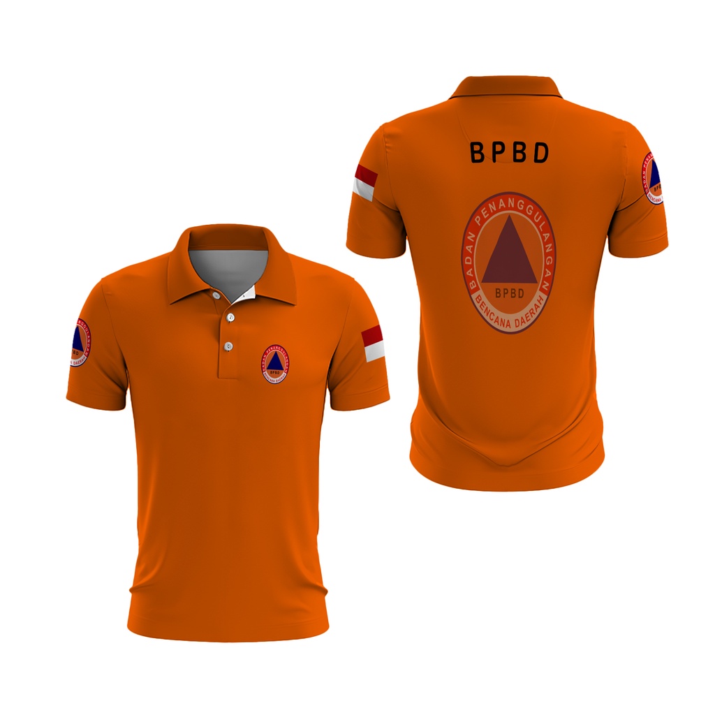 [Riashop] Polo Shirt BPBD | Kaos Kerah BPBD | Kaos Lapangan BPBD