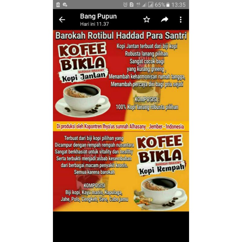 

kopi herbal bikla