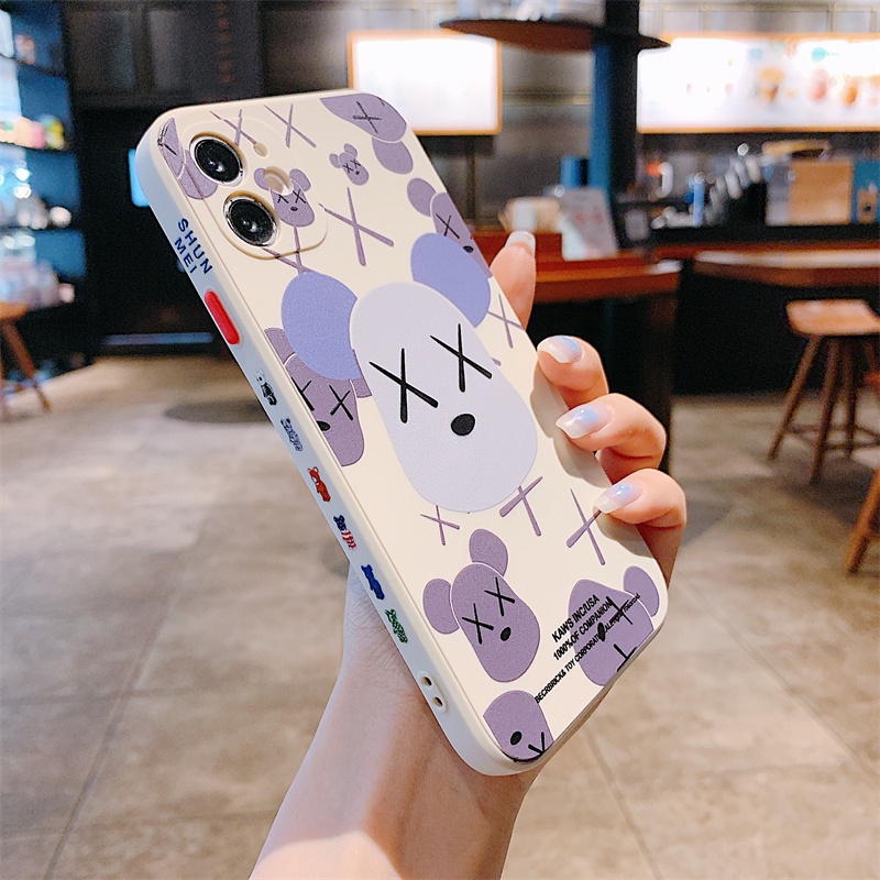 Casing Vivo Case V20 Se Pro V21 Y97 Y95 Y93 Y91 Y93S Y73S Y70S Y19 Y17 Y15 Y12 Y85 Y83 Y72 Y71 Y50 Y30 Y20 Y20S Y20i Y51 2020 India Phone Case Fashion Graffiti Violent Bear Shockproof Silicone Soft Protective Cover-5