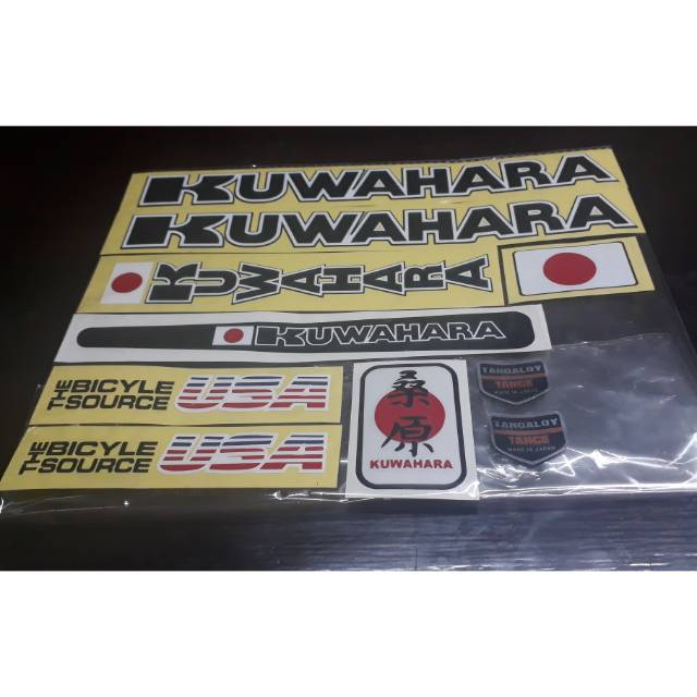 stiker sepeda kuwahara usa