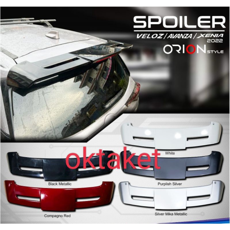 spoiler belakang Avanza Xenia Veloz 2021 2022 model Ori Warna Body