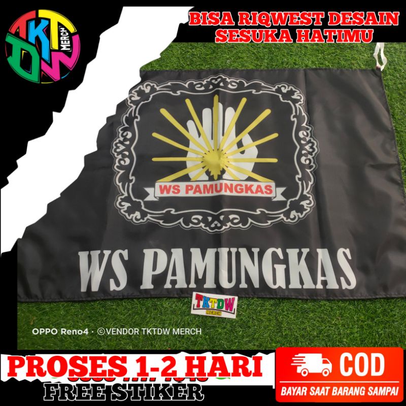 BENDERA WS PAMUNGKAS MURAH READY STOK BANYAK SIAP KIRIM
