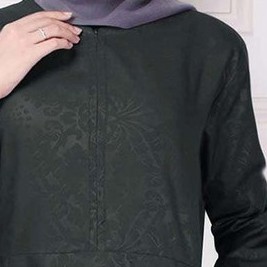 Gamis Citra Embos / Gamis Wanita Muslim / Gamis Syari Embos-Embos Hitam