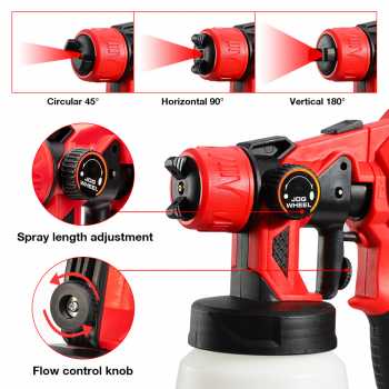 Pistol Semprot Cat Dinding Pistol Semprot Listrik Nirkabel Spray Gun 1.8mm 800ml 550W