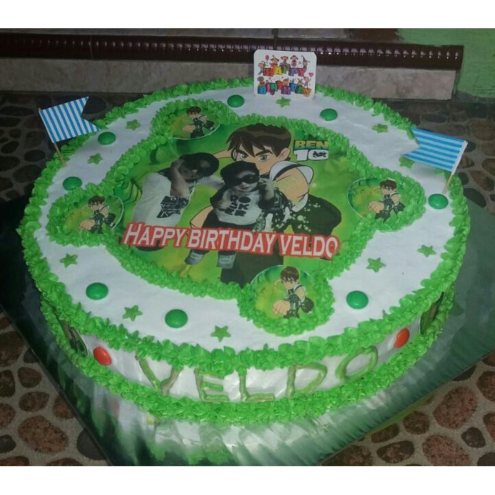 

Kue ulang tahun + cetak edible -