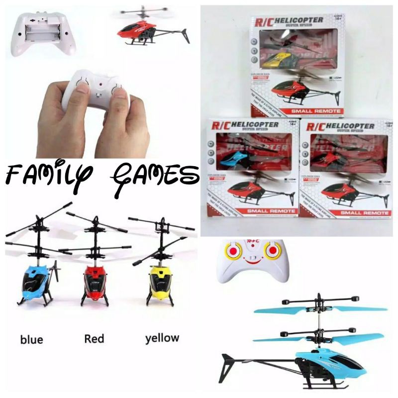 family games Pesawat helikopter rc terbang sensor remote control