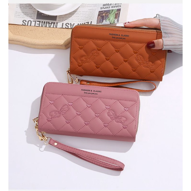 WTX-34 Dompet Panjang Wanita 2 Relesting  Bordir Import