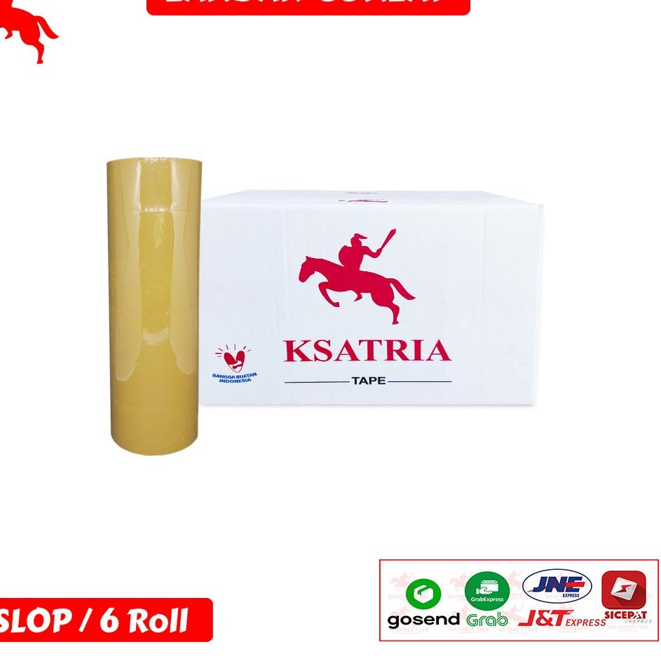 

Model Baru ✡ Lakban OPP Tape / Lakban Coklat KSATRIA Tape 90 Yard (1 Slop)''