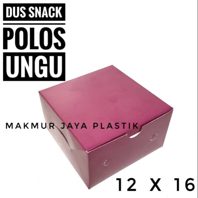 

DUS SNACK POLOS MAROON UKURAN 12 X 16